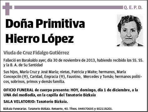 HIERRO LOPEZ,PRIMITIVA