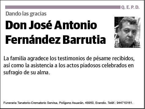 FERNANDEZ BARRUTIA,JOSE ANTONIO