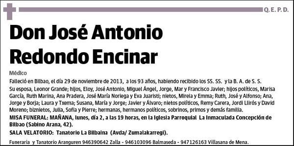 REDONDO ENCINAR,JOSE ANTONIO