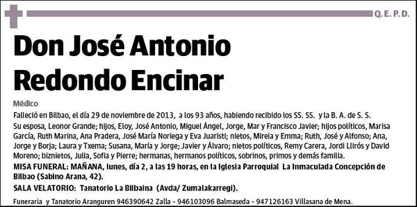 REDONDO ENCINAR,JOSE ANTONIO