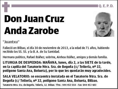 ANDA ZAROBE,JUAN CRUZ