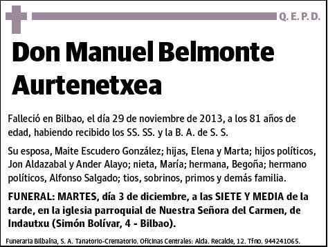 BELMONTE AURTENETXEA,MANUEL