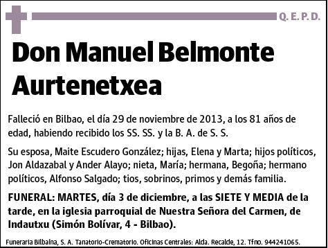 BELMONTE AURTENETXEA,MANUEL