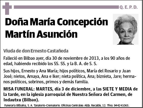 MARTIN ASUNCION,MARIA CONCEPCION