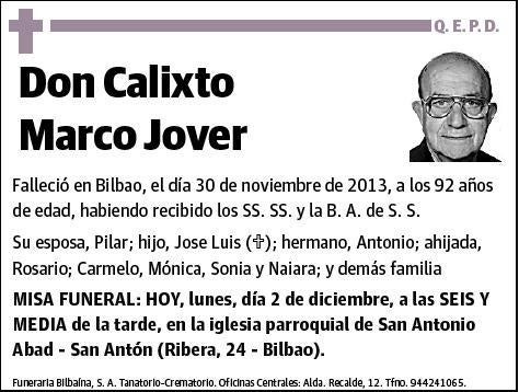 MARCO JOVER,CALIXTO