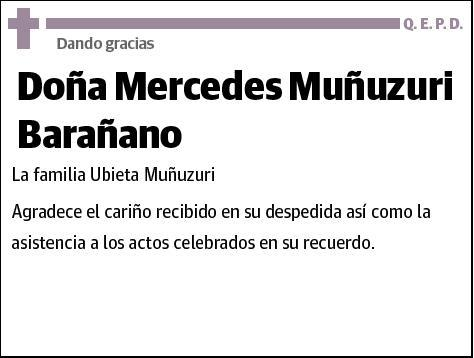 MUÑUZURI BARAÑANO,MERCEDES