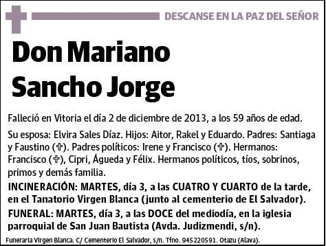 SANCHO JORGE,MARIANO