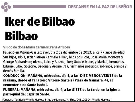 DE BILBAO BILBAO,IKER