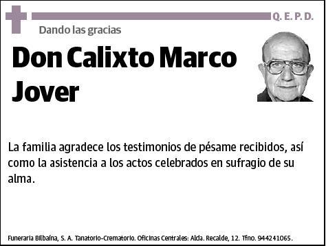 MARCO JOVER,CALIXTO