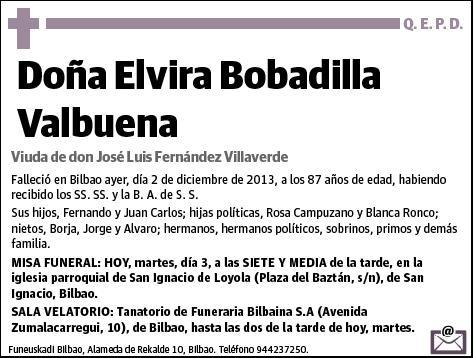 BOBADILLA VALBUENA,ELVIRA