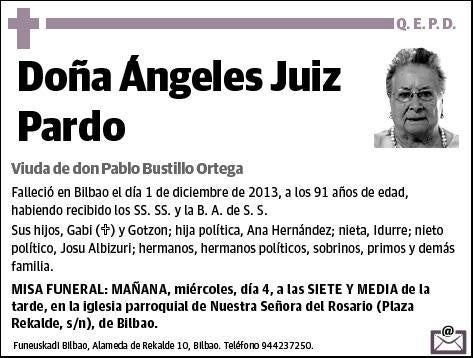 JUIZ PARDO,ANGELES