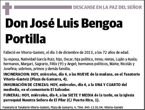 BENGOA PORTILLA,JOSE LUIS