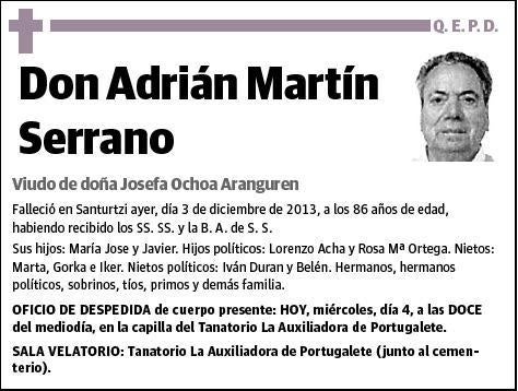 MARTIN SERRANO,ADRIAN