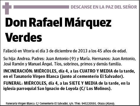 MARQUEZ VERDES,RAFAEL