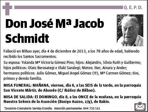 JACOB SCHMIDT,JOSE Mª