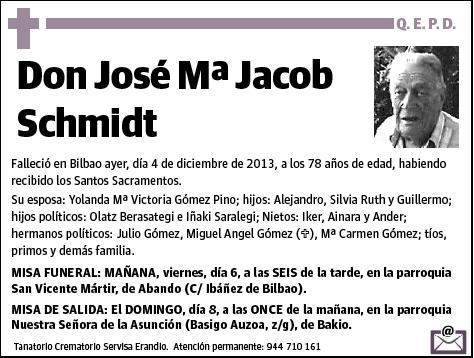 JACOB SCHMIDT,JOSE Mª