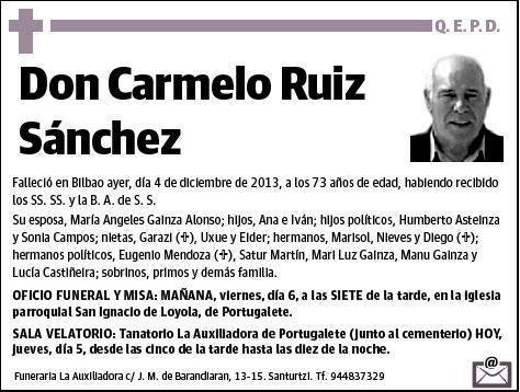 RUIZ SANCHEZ,CARMELO