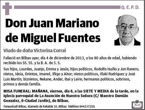 DE MIGUEL FUENTES,JUAN MARIANO