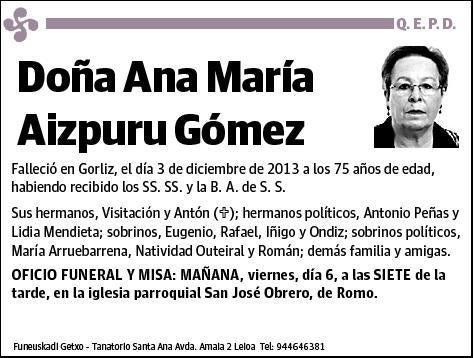 AIZPURU GOMEZ,ANA MARIA