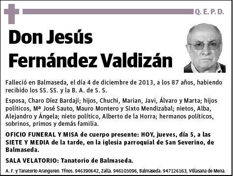 FERNANDEZ VALDIZAN,JESUS