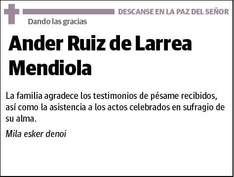 RUIZ DE LARREA MEDNDIOLA,ANDER