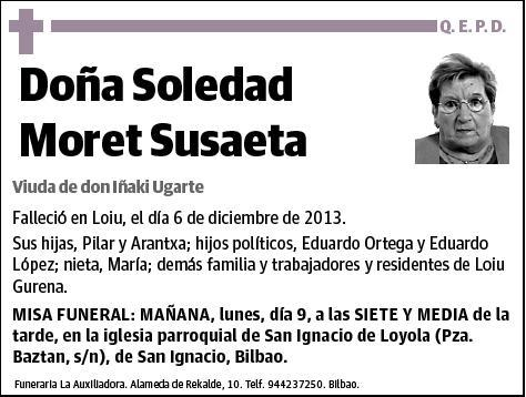 MORET SUSAETA,SOLEDAD