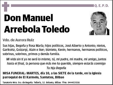 ARREBOLA TOLEDO,MANUEL