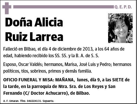 RUIZ LARREA,ALICIA