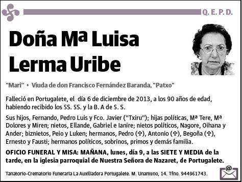 LERMA URIBE,Mª LUISA