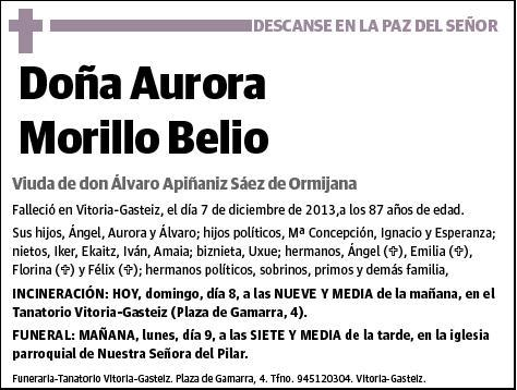 MORILLO BELIO,AURORA