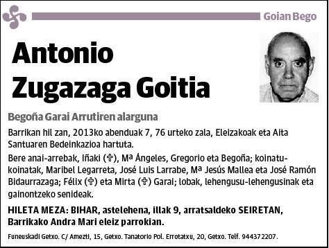 ZUGAZAGA GOITIA,ANTONIO