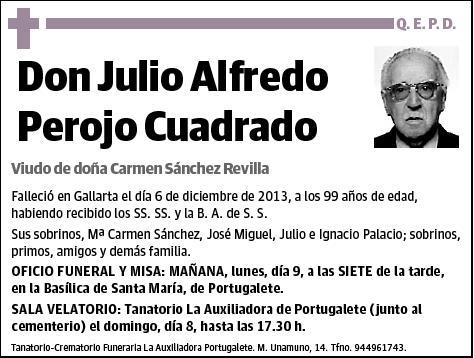 PEROJO CUADRADO,JULIO ALFREDO