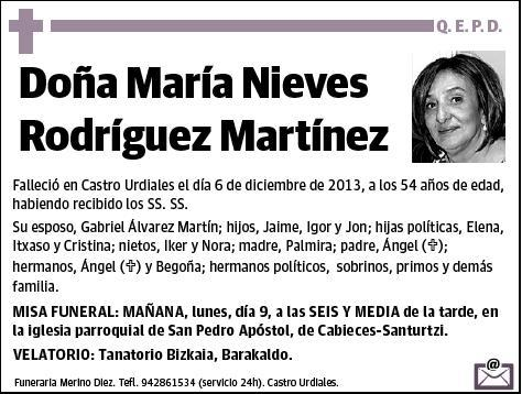 RODRIGUEZ MARTINEZ,MARIA NIEVES