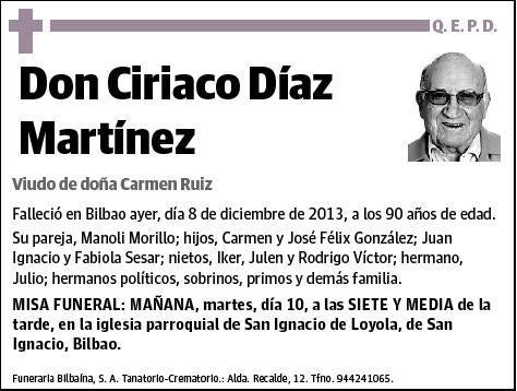 DIAZ MARTINEZ,CIRIACO