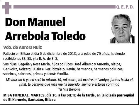 ARREBOLA TOLEDO,MANUEL