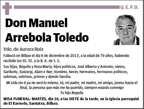 ARREBOLA TOLEDO,MANUEL