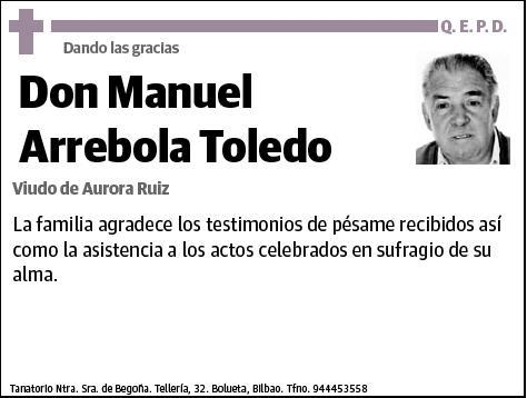 ARREBOLA TOLEDO,MANEL