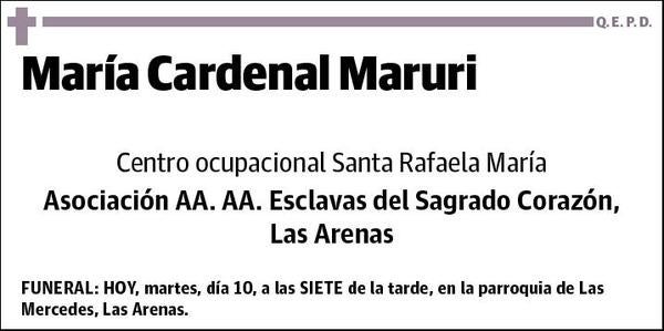 CARDENAL MARURI,MARIA