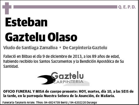 GAZTELU OLASO,ESTEBAN