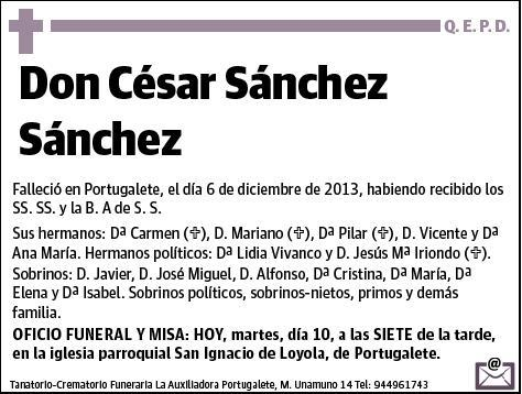 SANCHEZ SANCHEZ,CESAR