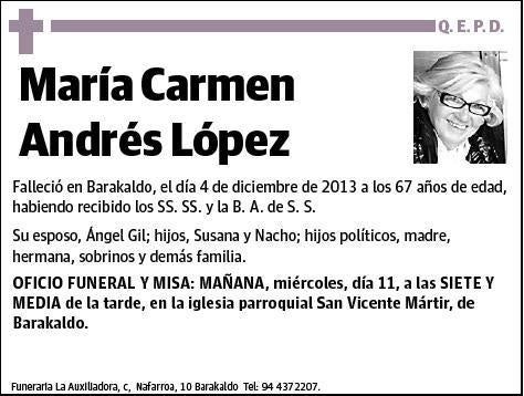 ANDRES LOPEZ,MARIA CARMEN