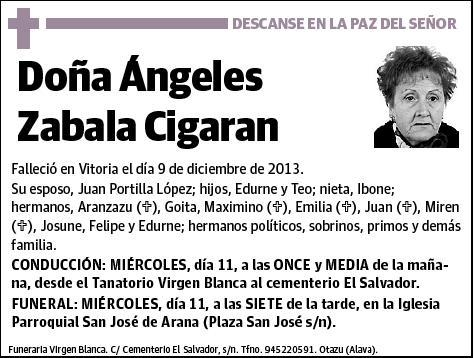 ZABALA CIGARAN,ANGELES