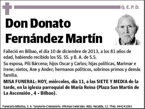 FERNANDEZ MARTIN,DONATO