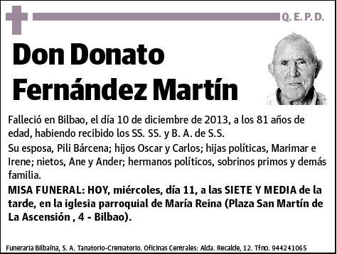 FERNANDEZ MARTIN,DONATO