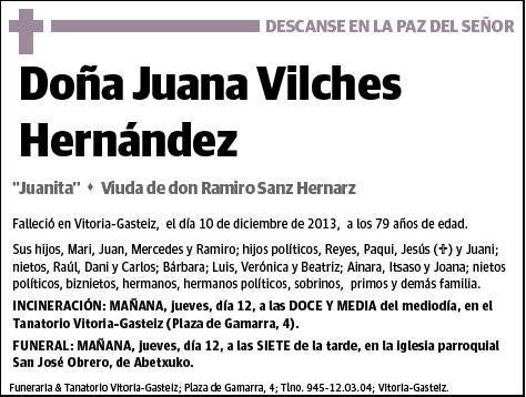 VILCHES HERNANDEZ,JUANA