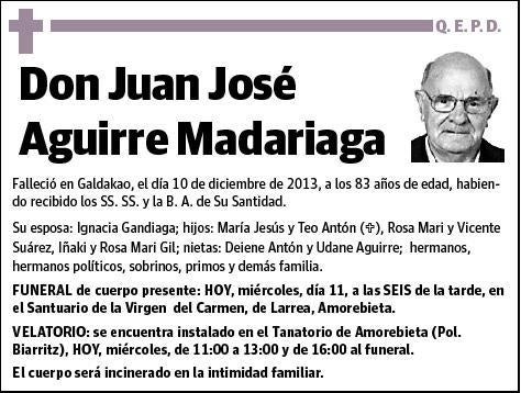 AGUIRRE MADARIAGA,JUAN JOSE