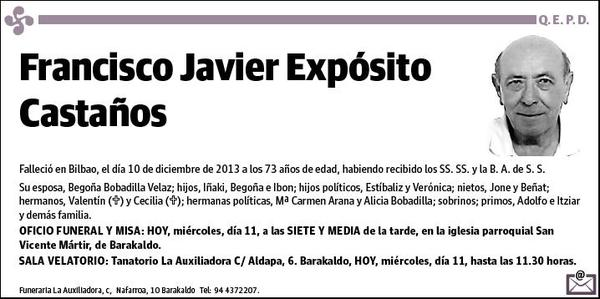 EXPOSITO CASTAÑOS,FRANCISCO JAVIER