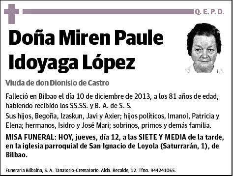 IDOYAGA LOPEZ,MIREN PAULE