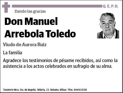 ARREBOLA TOLEDO,MANUEL