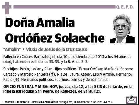 ORDOÑEZ SOLAECHE,AMALIA